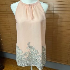 Adrienne Vittadini Women Pink Sleeveless Blouse Sz:M Color: Pink